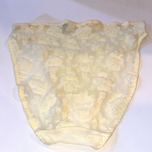 Christian Dior Intimates VTG 80’s French Vanilla Floral Lace Panty Large NWT - Picture 5 of 10